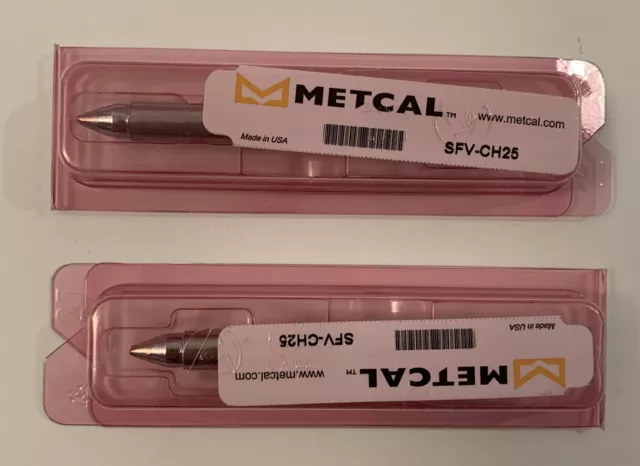 Oki / Metcal SFV-CH25A (Lot of 2) 2.5 mm, Chisel Soldering Tips. New! ⚡️