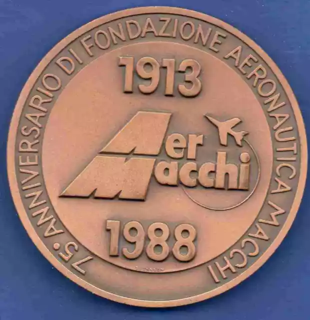 Medaglia 1988: "75° Anniversario Aeronautica Militare AerMacchi"