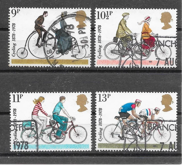 l907 GROSSBRITANNIEN/ Radfahren MiNr 773/76 o