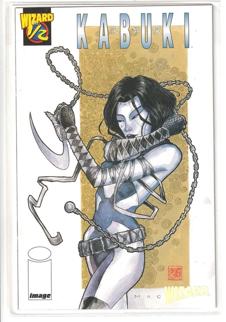 1997 KABUKI #1/2 with COA Near Mint Image Comics Wizard Exclusive NM