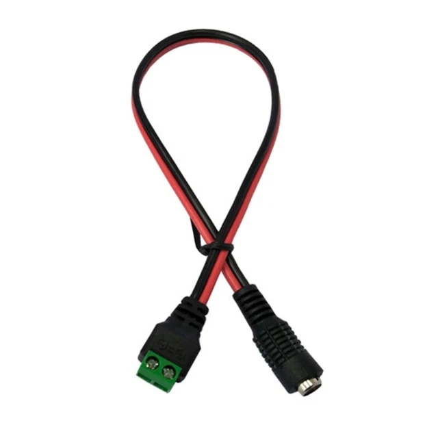 Female DC5.5x2.1mm Power Extension Terminal Connector Cable for Led Lights