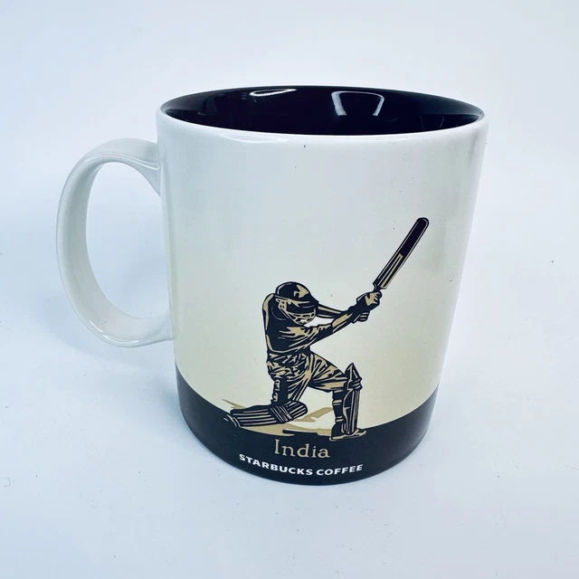 STARBUCKS INDIA COLLECTOR Series Mug 2013 16oz Large Coffee Cup Cricket  Rare 9.99 - PicClick UK