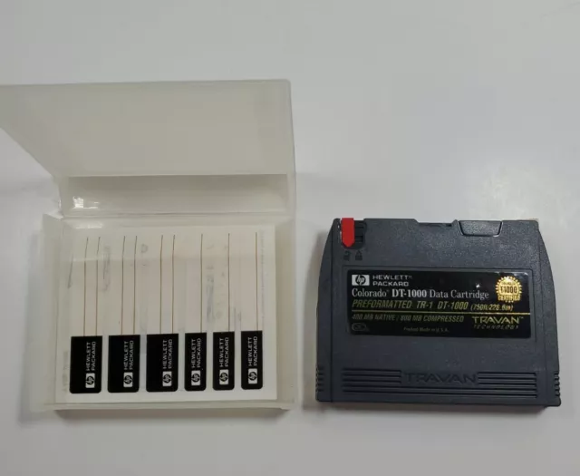 HP Colorado DT-1000 Travan1 TR1 TR-1 Mini Data Tape Cartridge 400/800MB. M24
