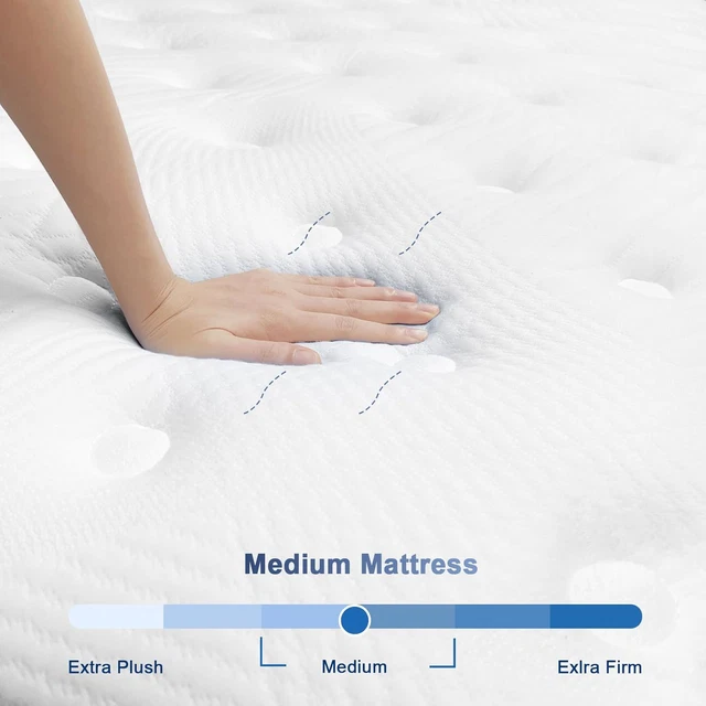 AOTUMM CIORT KING Size Mattresses 27cm, 5FT Innerspring Hybrid Mattress