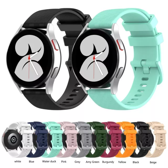 Armband 20mm Largeur de Barre Silicone Bracelet pour Samsung Amazfit Huawei Loop