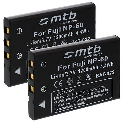 2x Batterie PDR-BT3 pour Toshiba Camileo H10,H20, HD, P10, P30,Pro HD, S10, X100