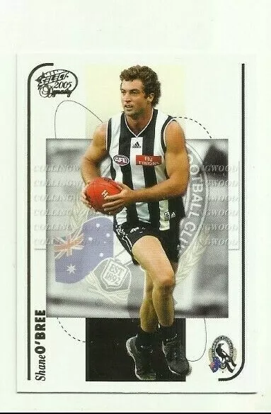 2005 Afl Select Dynasty Collingwood Shane O'bree # 50 Card Afl