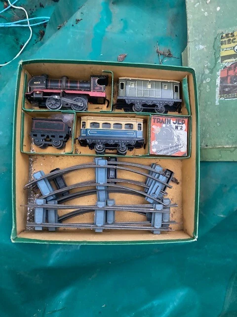 Train Mécanique Ancien JEP N°2 - Années 30/40 - Tôle - Remontage à Clé