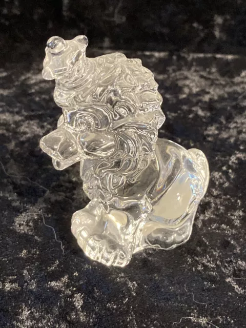 Wonders of the Wild Princess House 24%Lead Crystal Lion Figurine Made in Germany