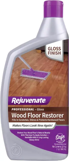 Rejuvenate Professional Wood Floor Restorer and Polish with Durable Finish Easy