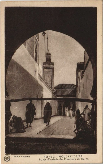 CPA AK FEZ Moulay-Idriss Entrance Door to the Tomb of Saint Morocco (24276)