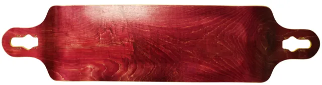 Longboard Deck Double Drop Down + Through 9.75 x 41.25 Red Concave Maple