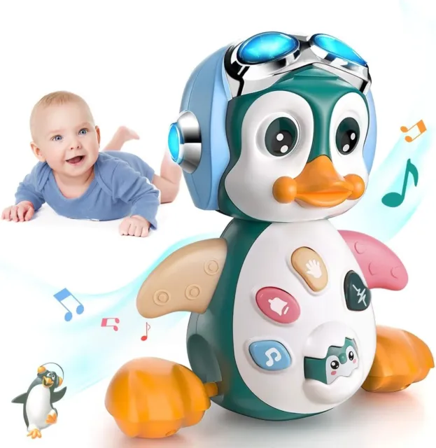 Giochi Musicali Bambini 1 Anno per Gattonare Con Musica E Luci, Pinguino per Neo