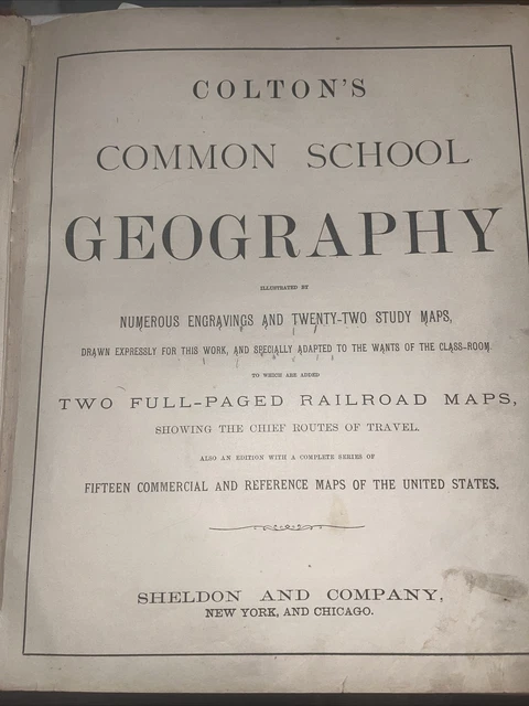 Colton’s new common school geography 1872 2