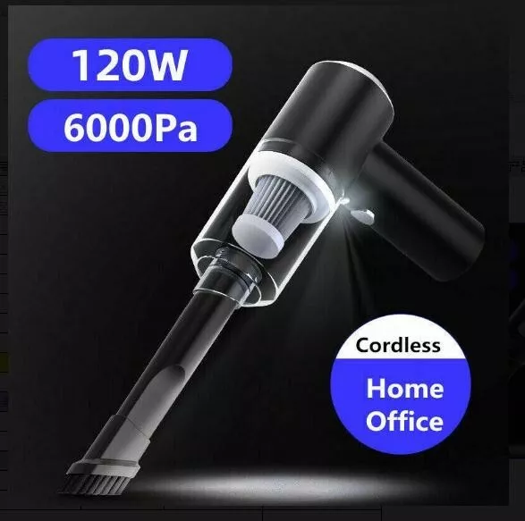 120W Cordless Car Vacuum Cleaner Handheld Small Wireless Auto Wet Dry Für Auto