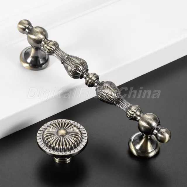 Retro Bronze Pull Handles Drawer Kitchen Cabinet Wardrobe Door Knobs Hardware