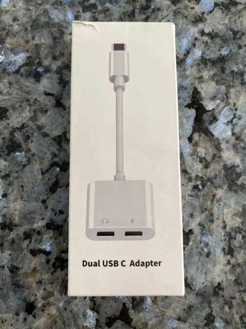 New Dual USB-C ADAPTOR | AUDIO PORT & PD PORT