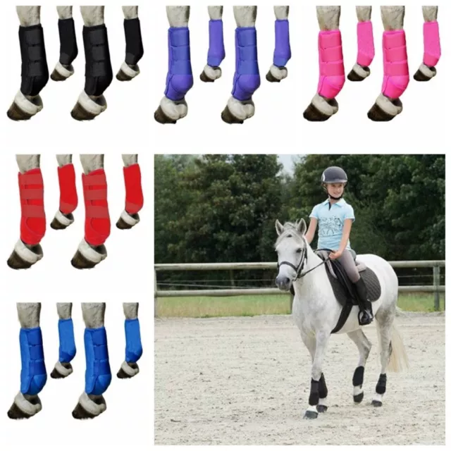 4pcs/set Horse Sport Front Shock-Absorbing Boots All-Round Lower Limb Protection 3