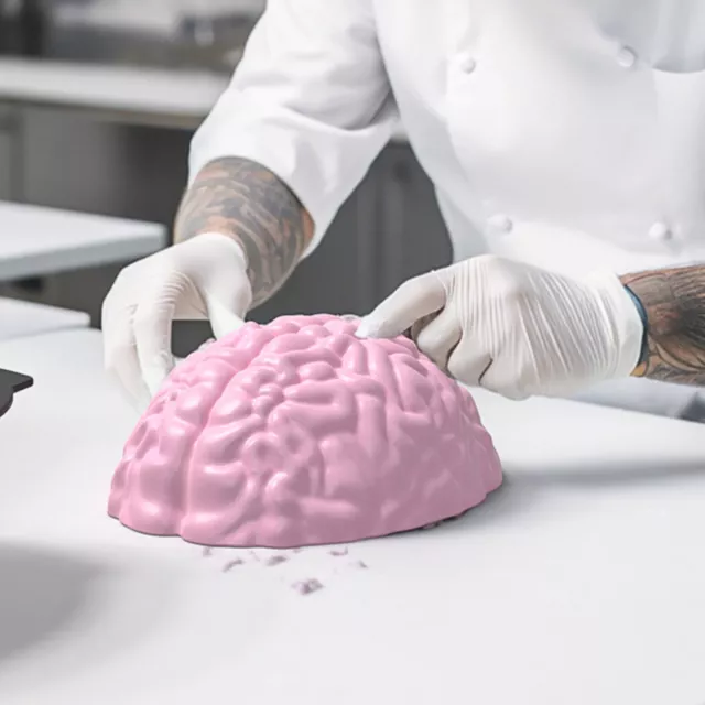 1Pcs Cake Mould DIY Baking Mold Novelty Skull Resin Mould Brain Shape Bakeware