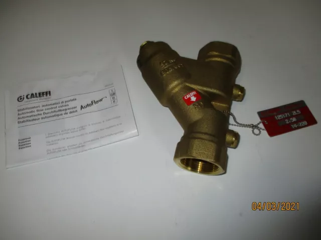 Caleffi 125171 2L5 Limitatore Portata Automatico 1 1/4" NUOVO