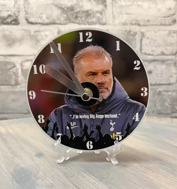 Novelty CD Gift Clock - Tottenham-Spurs,Son,Ange INCLUDES box, stand & battery!