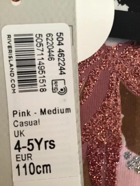 River island mini girls aged 4-5 years princess T-shirt set BNWT 12