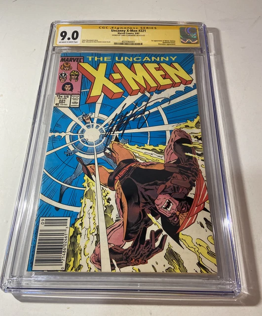 Uncanny X-men # 221 CGC SS 9.0 1st Mr. Sinister NEWSSTAND VARIANT 🔥