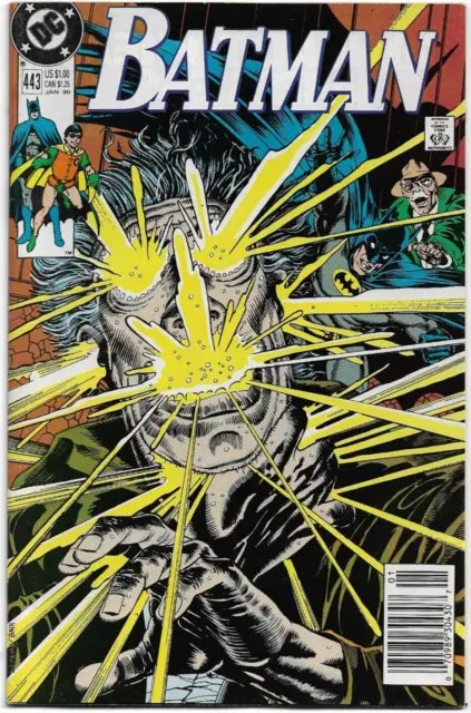 Batman#443 Vf/Nm 1990 Newstand Edition Dc Comics