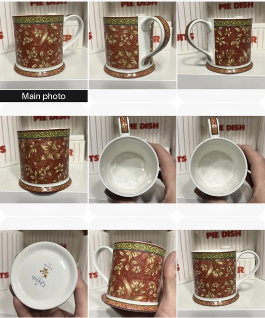 VTG 90’S QUEENS English Fine Bone Ceylon China Tankard Style Tea Coffee