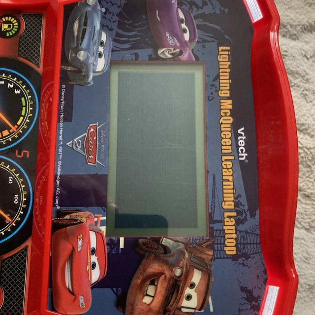 DISNEY LIGHTNING MCQUEEN Learning Laptop Vtech Disney Pixar Cars Rare ...