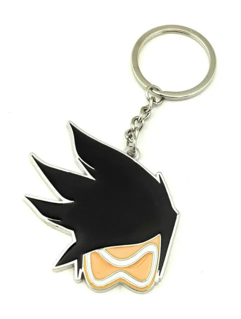 NEW Overwatch TRACER Enamel Metal KeyChain Figure Surreal Entertainment Blizzard