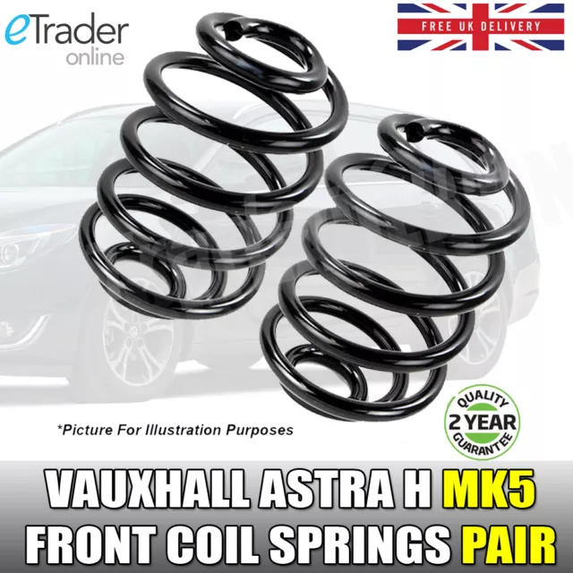 Vauxhall Astra H MK5 Front Coil Springs 1.4 1.6 Pair X2 Road Spring 2004-2011