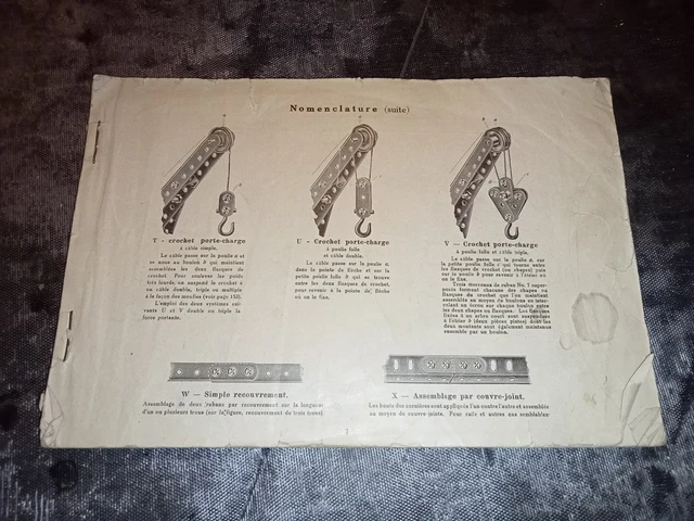 Catalogue manuel d'instructions MECCANO 6 A 1952