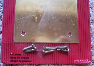 New H. B. IVES 3.5" X 15" Solid Brass Pull Plate #C8311-5B3 2