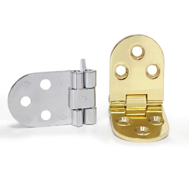 Bisagras plegables accesorios 1 pieza plegable dorada o plata bisagra semicírcular