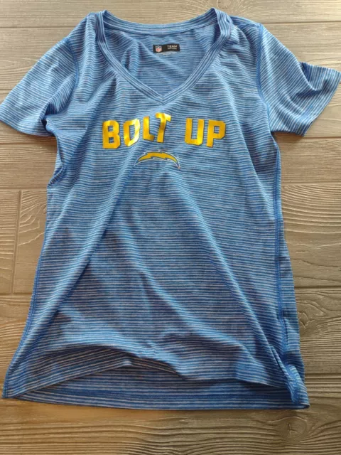 NFL Team Apparel Womens Football Los Angeles San Diego Chargers  Shirt Size S