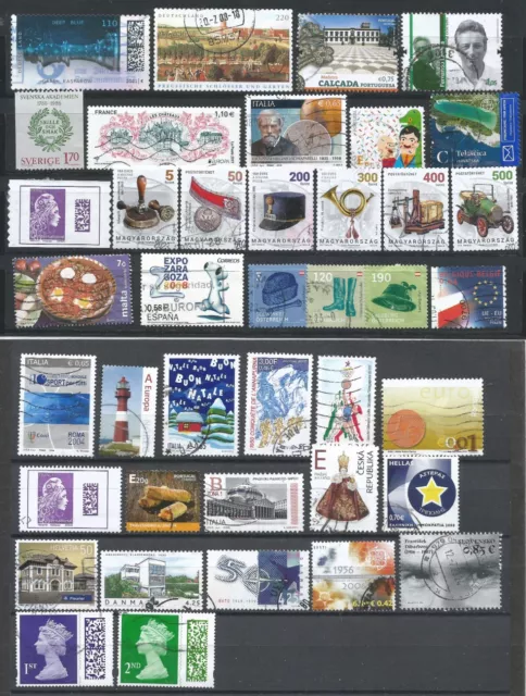 Lot 40 junge Briefmarken europäische Länder