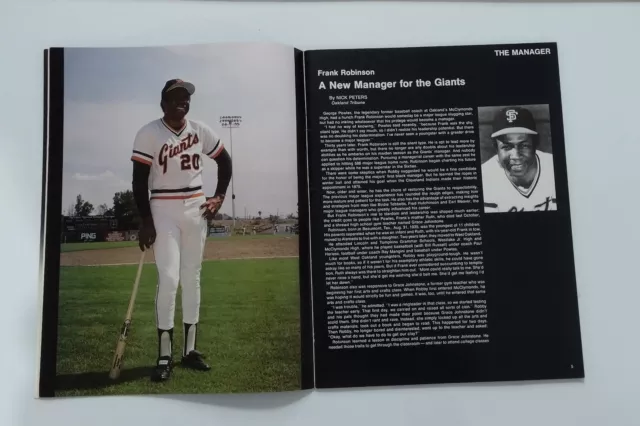 1981 Baseball Handbook Official Year Book San Francisco Giants 3