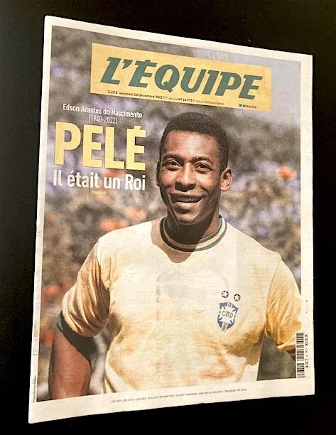 Journal L'Équipe Du 30 Décembre 2022 - Décès Du Roi Pelé, édition Française