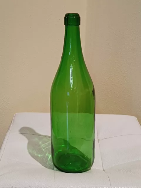 Bottiglione Bottiglia da 2 lt in vetro verde chiusura con tappo sughero 