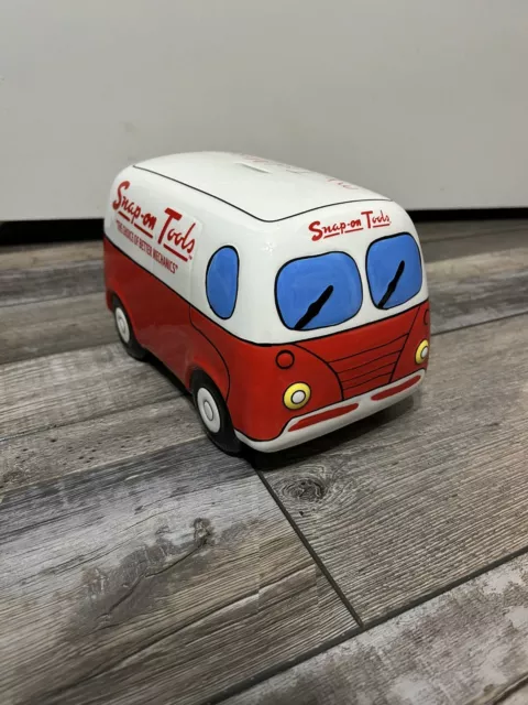 Collector’s Limited Edition Snap-On Bus Camper Ceramic Piggy Bank