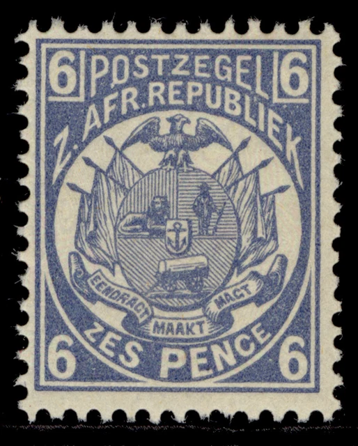SOUTH AFRICA - Transvaal QV SG182, 6d pale dull blue, NH MINT.