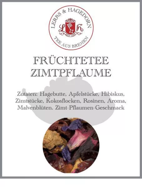 Té de Frutas Zimtpflaume 2kg