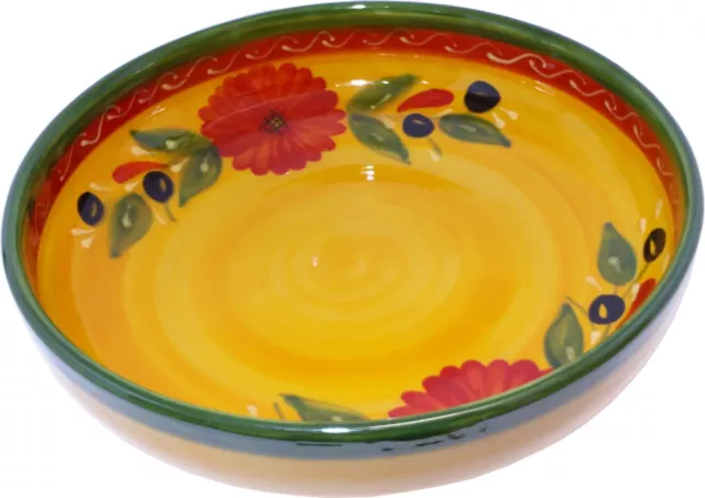 Large Round Dish Serving Bowl  30 cm X 7 cm Spanish Handmade Ceramic Pottery