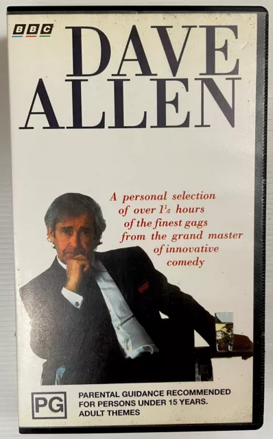 Dave Allen VHS Video Cassette Tape PAL PG 1994  Comedy Sketches Vintage