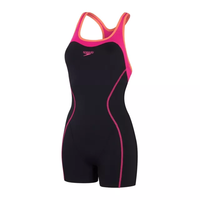 Speedo Womens Pnl Legsuit One Piece Pool Beach Swimsuit Swimwear