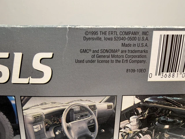 AMT ERTL 1/25 1995 GMC Sonoma SLS Pickup Truck Model £1.80 - PicClick UK