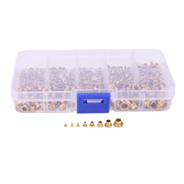 650 ud. Mezclado Remaches Cobre Pravado Agujero Kit Surtido, Todo E5M7