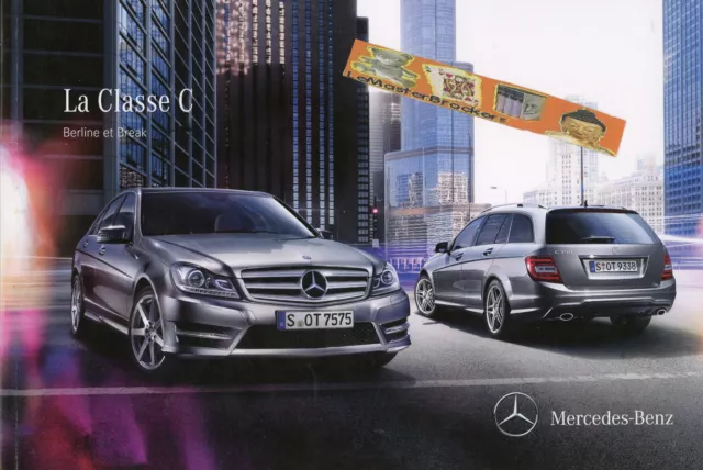 Mercedes C/180/200/220/250/300/350 C63/AMG Brochure Catalogue 2012 berline break