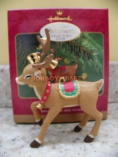 Hallmark 2000 Ringing Reindeer KOC Membership Christmas Ornament